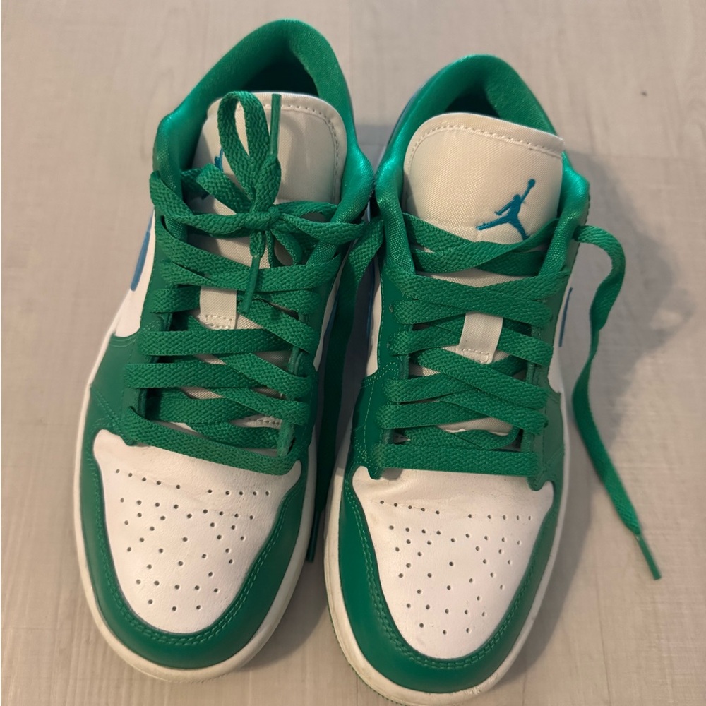Nike Air Jordan Retro‎ 1 Low Lucky Green White